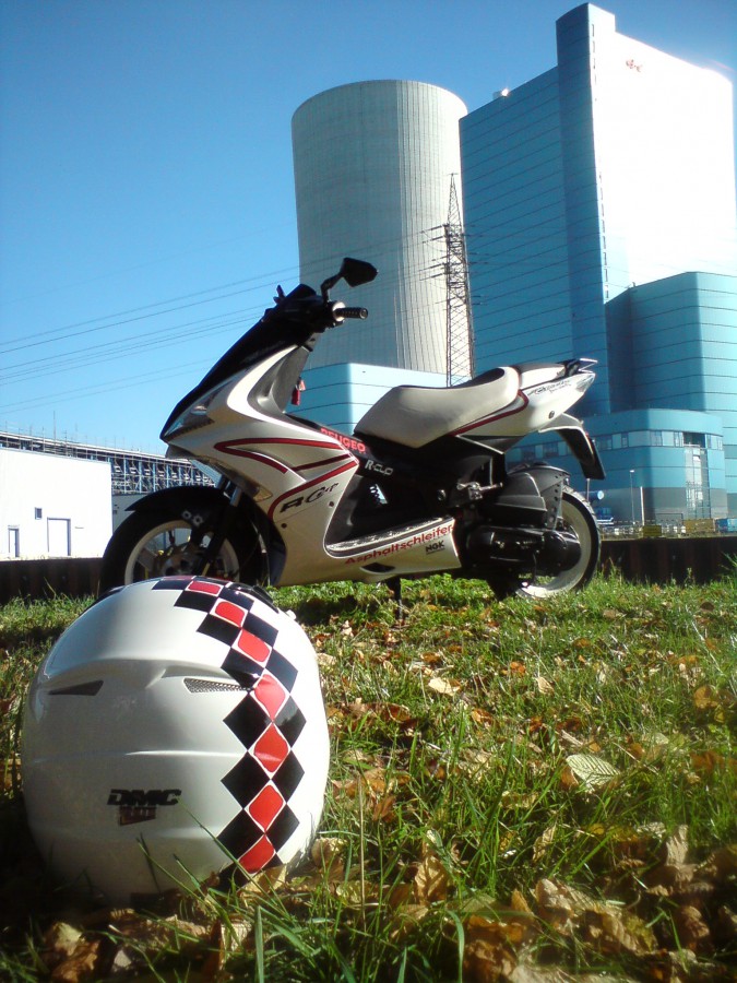 DerScooter+Winterhelm