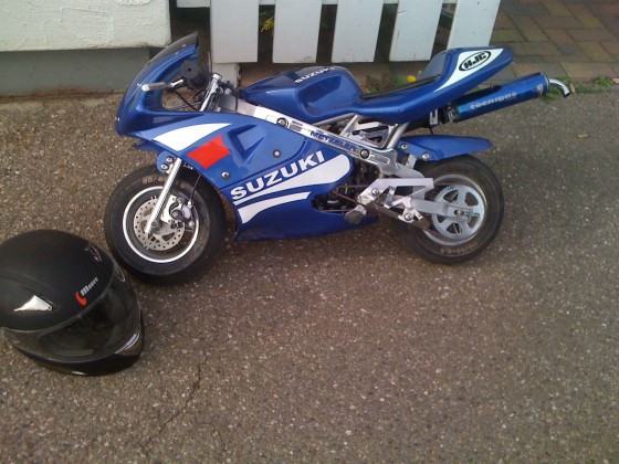 verkaufe pocket bike mit tecnigas esd