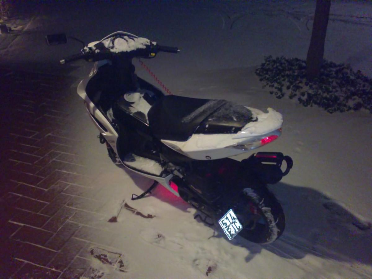 Der erste Schnee für meinen Jet...