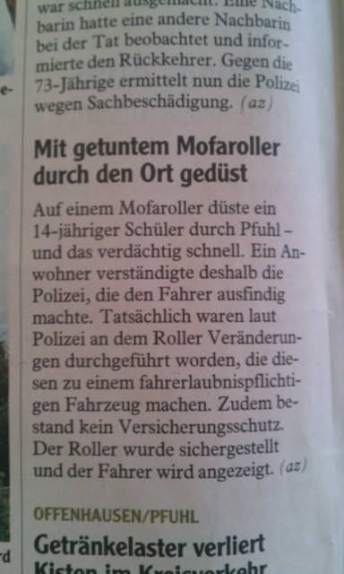 Ich steh in der Zeitung :DD