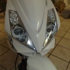 Angel Eyes, Chrom Scheinwerfer mit Xenon Brine, Blinkergläser und Rücklichtgläser im "Ice-Style"