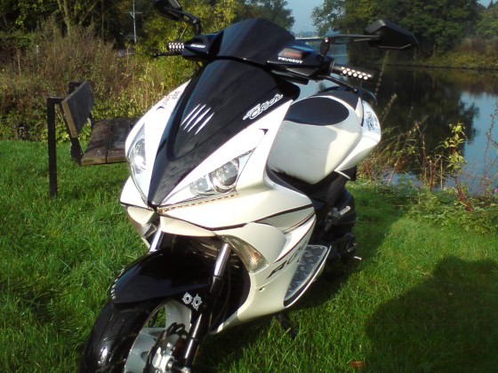 DerScooter im Morgentau