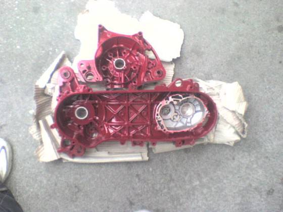 Motorblock Pulverbeschichtet