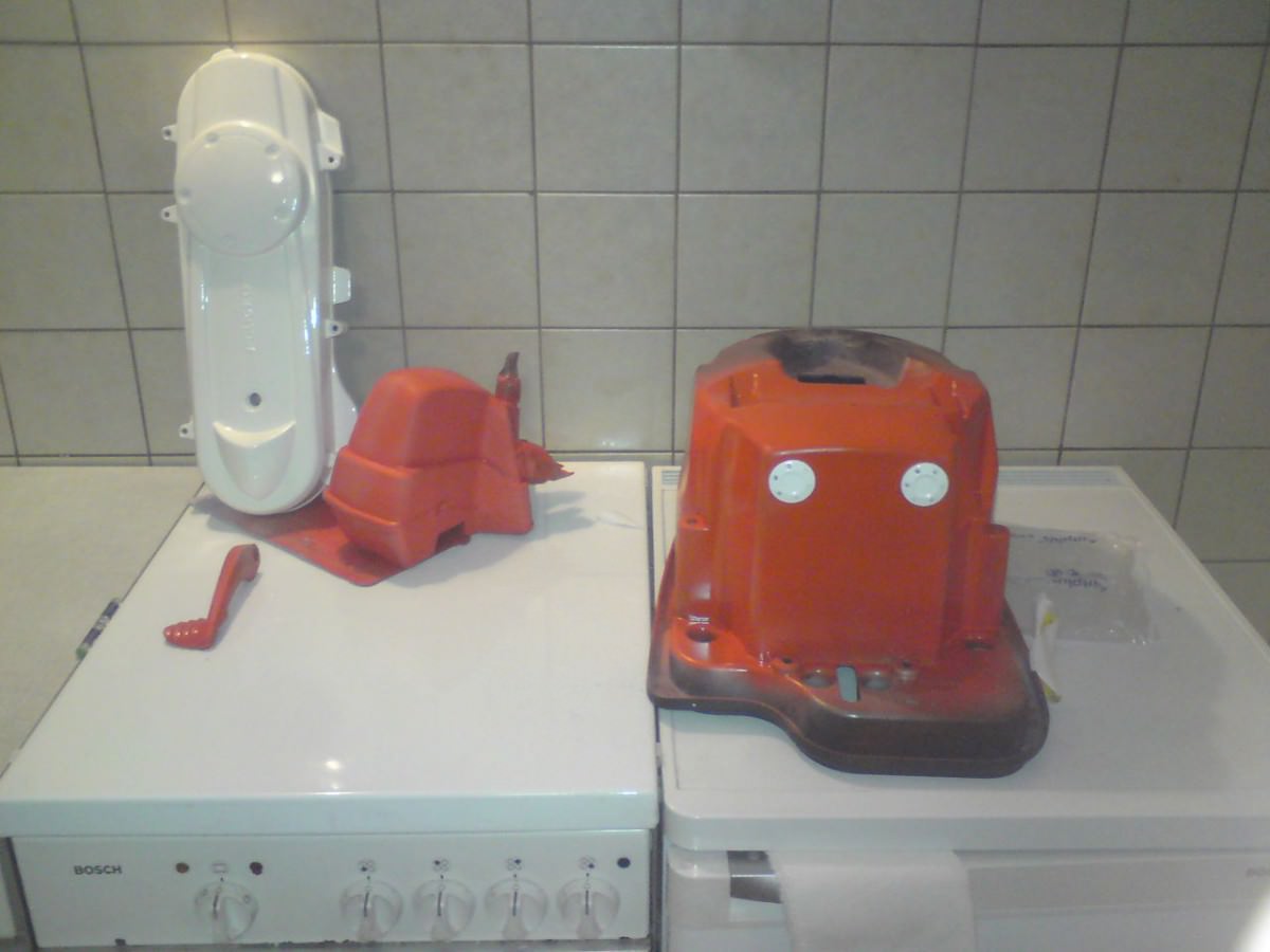 hier die lackierten teile