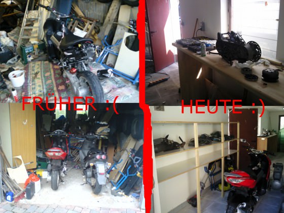 Garage nimmt Gestalt an :)