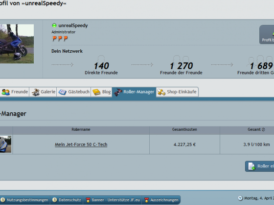 Jet-Force.eu Rollerprofil(e) / Rollermanager