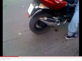 Mein alter roller :P burnout