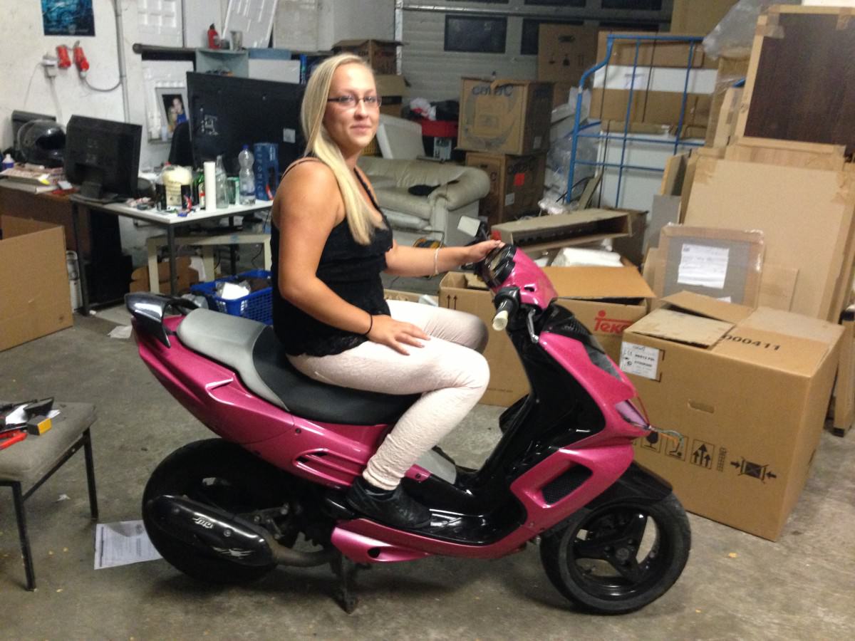 Roller für beste freundin fertig gemacht
