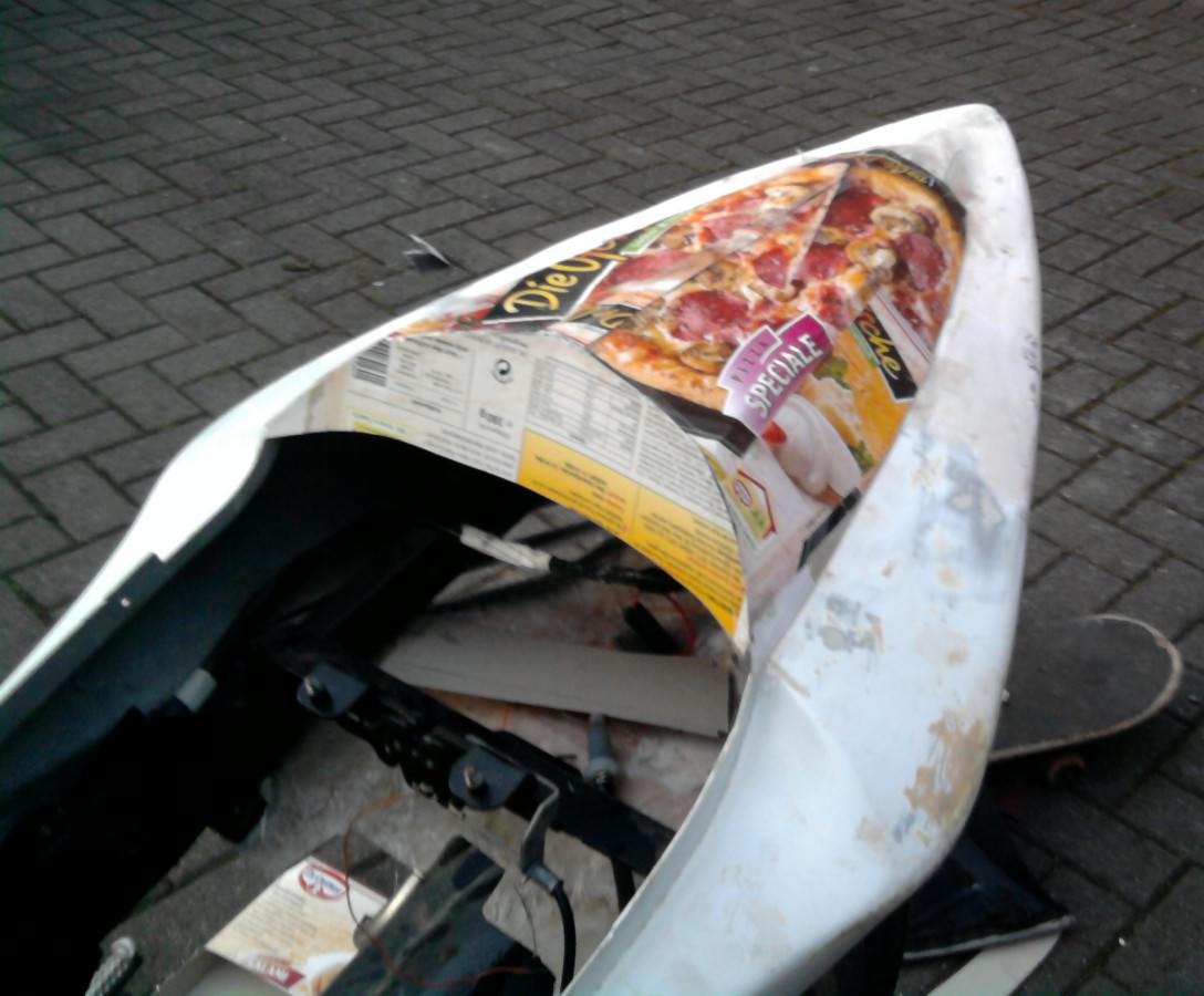 Form für eingespachtelten Sozius gebaut xD