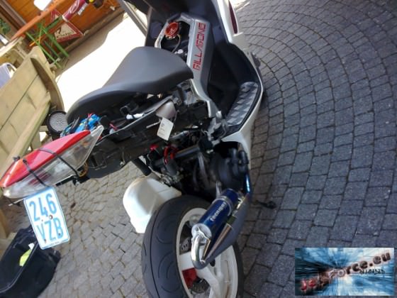 So Roller wird grad lackiert