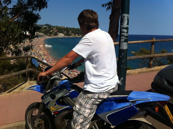 Lloret de mar mit der Derbi :O