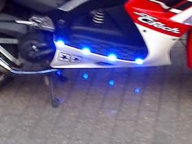 mit roller unterwegs