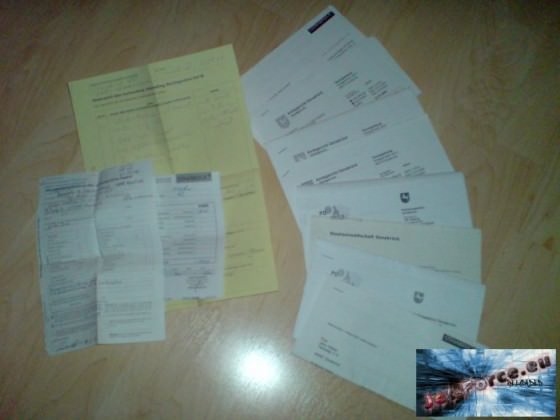 Meine Briefesammlung vom Roller von den grünen Mänchen