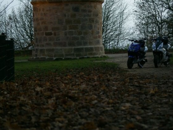 Mit Kumpel in Tecklenburg.