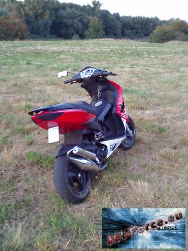 mit roller unterwegs