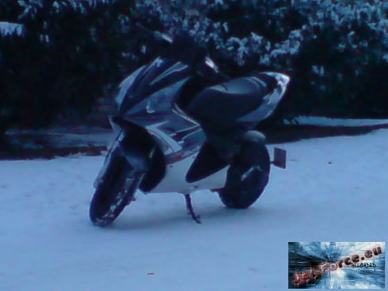 Seitenständer, Schnee