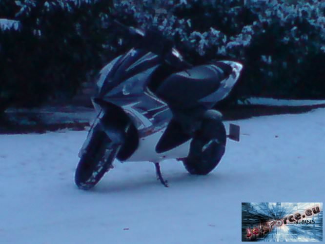 Seitenständer, Schnee