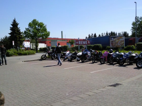 Peiner Rollertour mit ca 60-80 Rollern