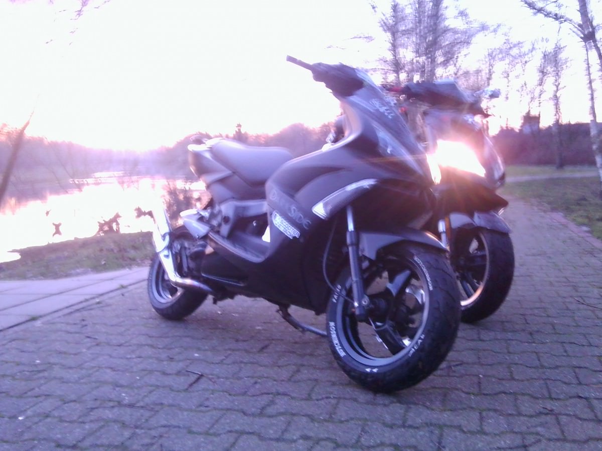 mit kumpels unterwegs gewesen :D