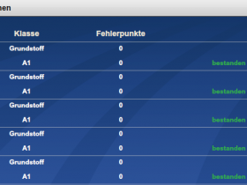 Theorie Prüfung kann kommen