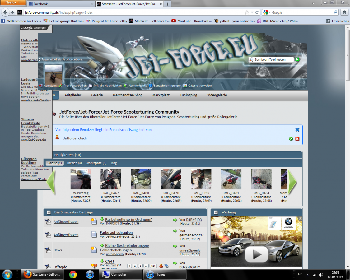 Was da los?