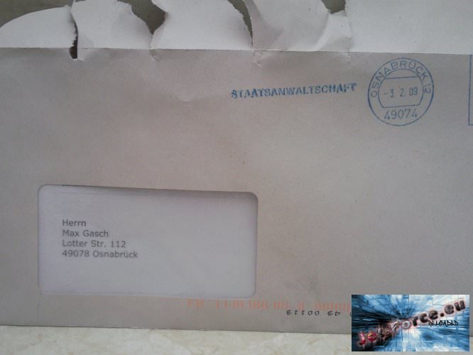 Ein Liebesbrief nach dem Anderen von der Polizei (: