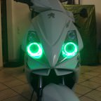 Angel Eyes, Chrom Scheinwerfer mit Xenon Brine, Blinkergläser und Rücklichtgläser im "Ice-Style"