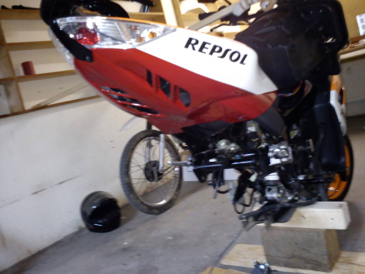 Motorblock draußen