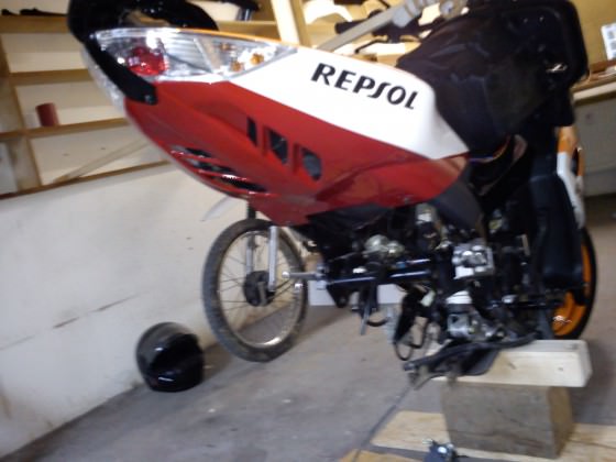 Motorblock draußen