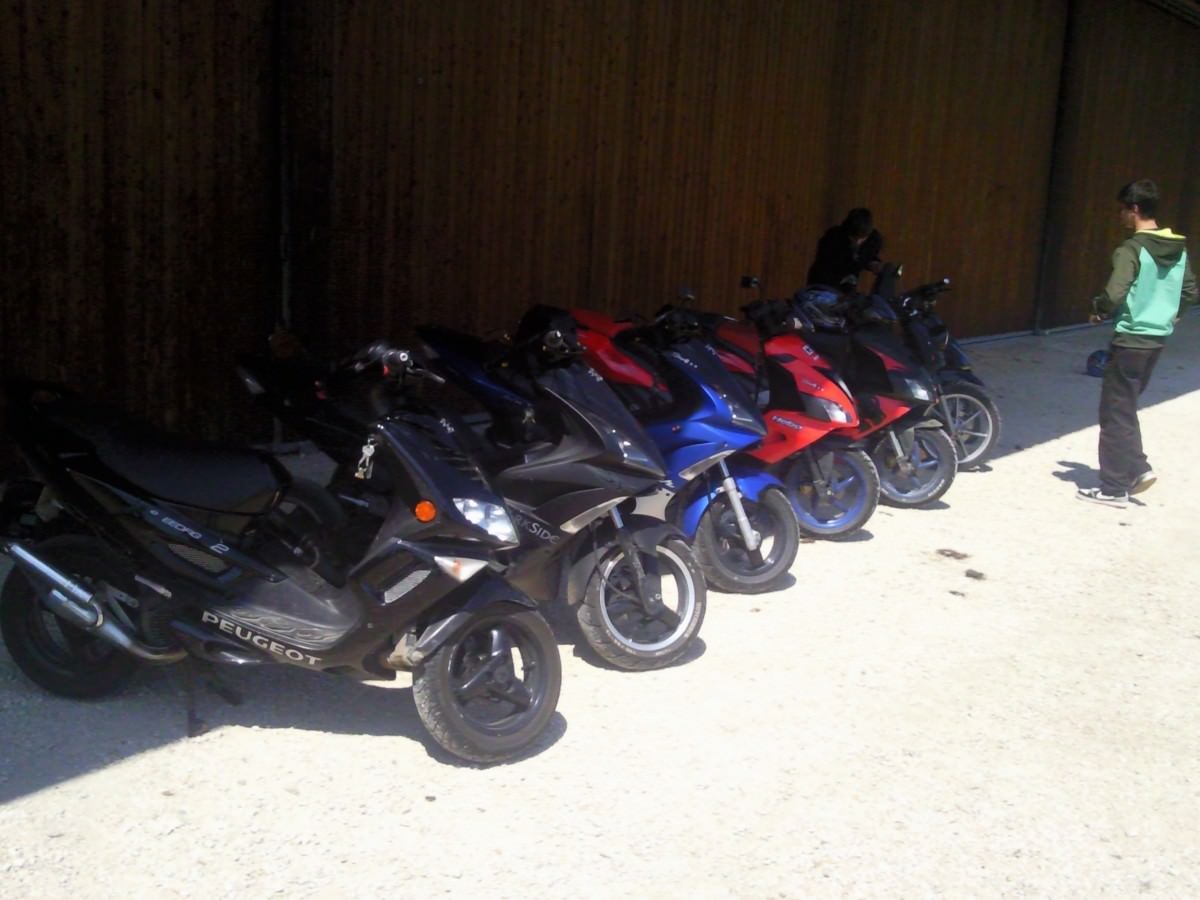 rollertour mit kumpels