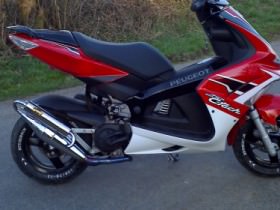mit roller unterwegs