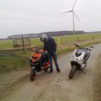 ne kleine tour mitten rennroller :)