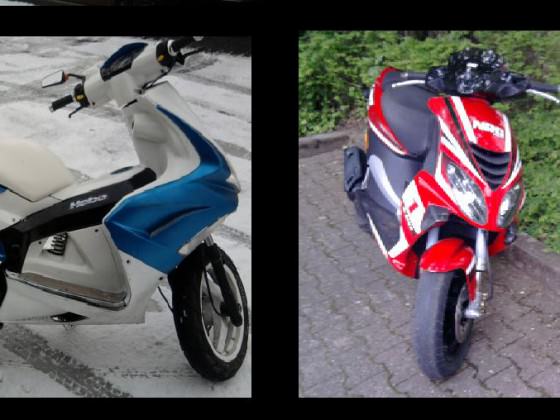alter und neue roller