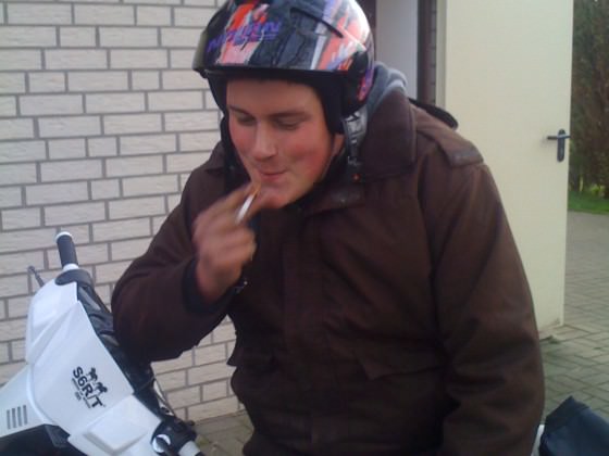 :D:D Bramm (Benni) mit seinem geilem Helm :D:D