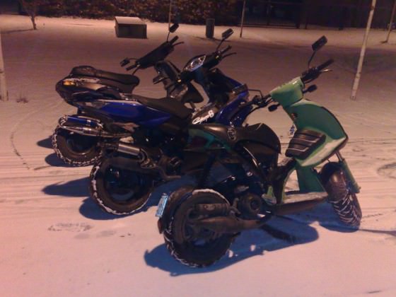 bisschen mit kollegen im schnee geraced :D