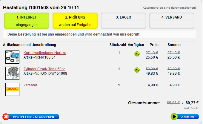so einfach mal bestellt, und hoffen das alles klappt.