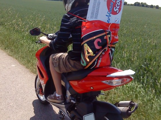 Auf dem Weg nach Haus mit neuen Pott ;)