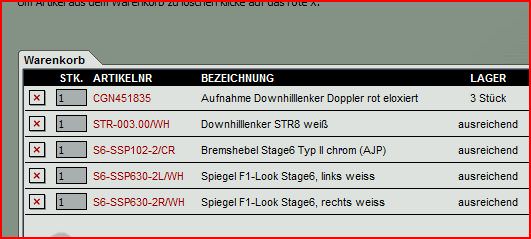 so soll die nechste bestellung aussehen :D