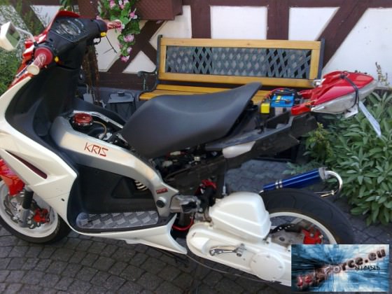 So Roller wird grad lackiert