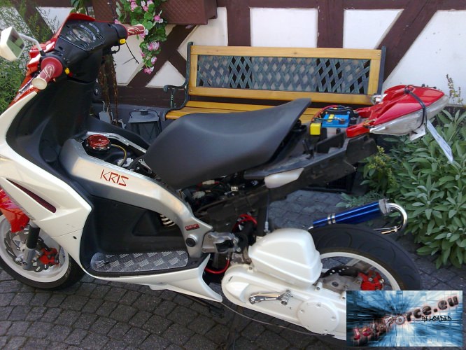 So Roller wird grad lackiert