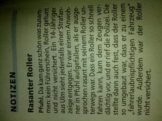 ich steh in 2. verschiedenen Zeitungen :DD