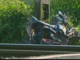 Rollerfahrer vom zug erwicht