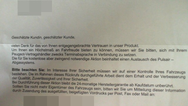 Post von Peugeot