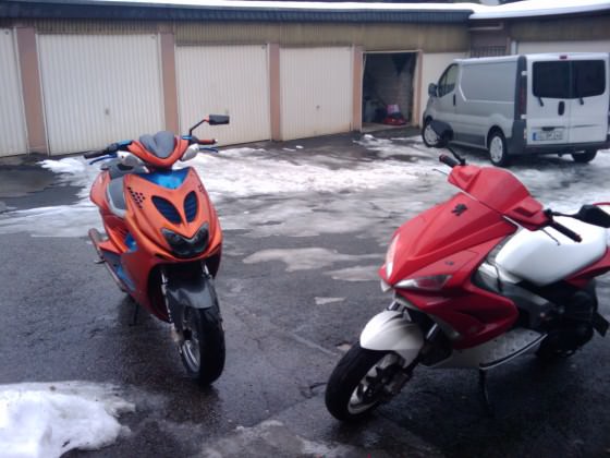 Aerox vom Kumpel und mein Jet
