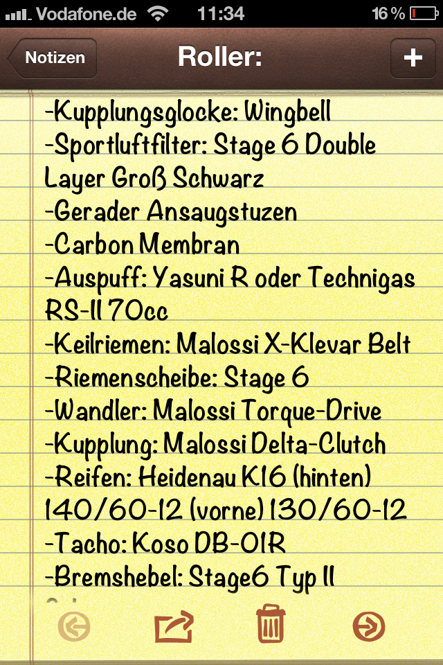 Einkaufsliste :D (Wenn ihr habt, anbieten Pn mit Bild und Preis !