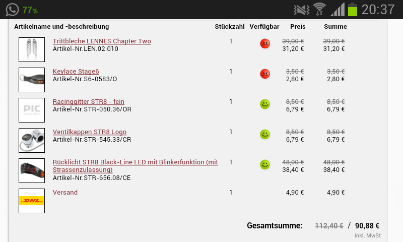 erste Bestellung *-*