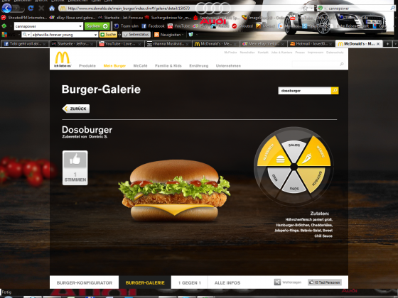Mein Persönlicher Burger :D Dosoburger