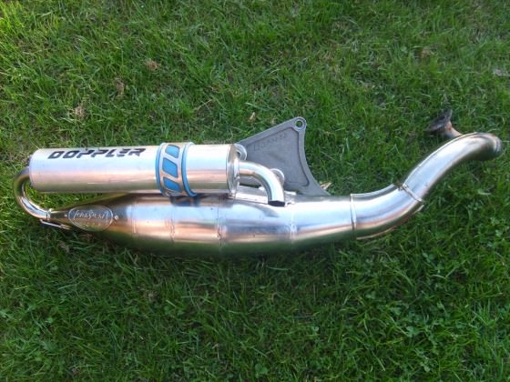 Doppler S3R Sportauspuff in Chrom zu Verkaufen .