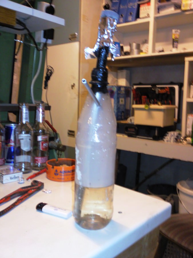 Selbst gebaute shisha xD
