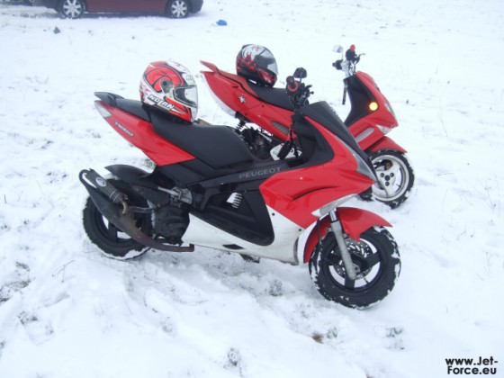 Roller im Schnee